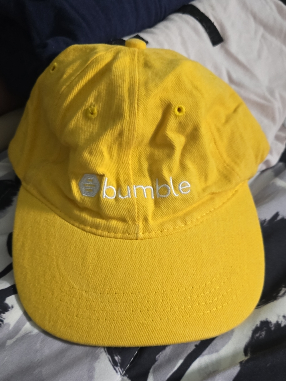Bumble Logo Yellow Baseball Cap - Casual Women's Hat
